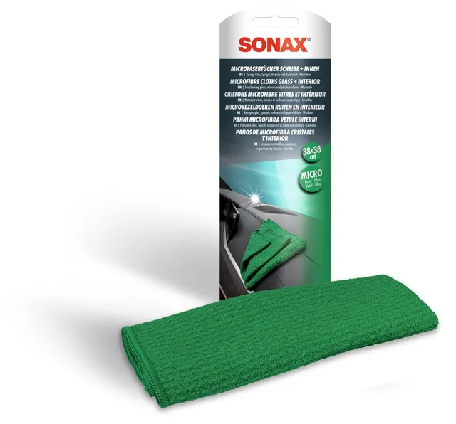 sonax-microfasertuch-scheibe-innen-reinigungstuch-38-x-38-cm image 1