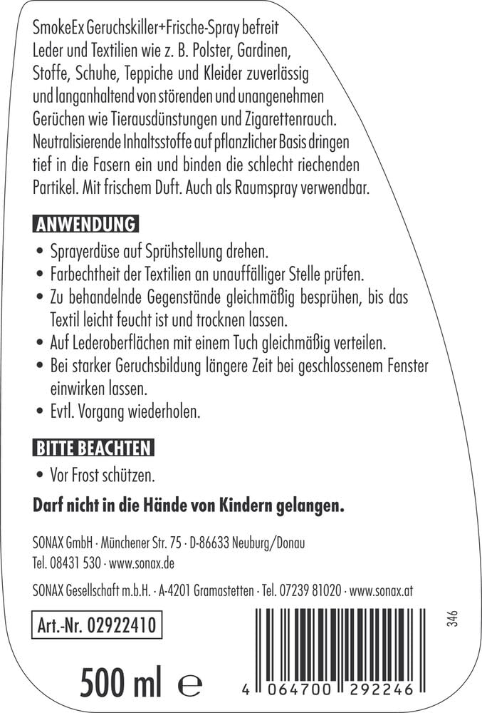 sonax-smokeex-geruchskiller-frische-spray-500-ml-raum-textilspray image 2