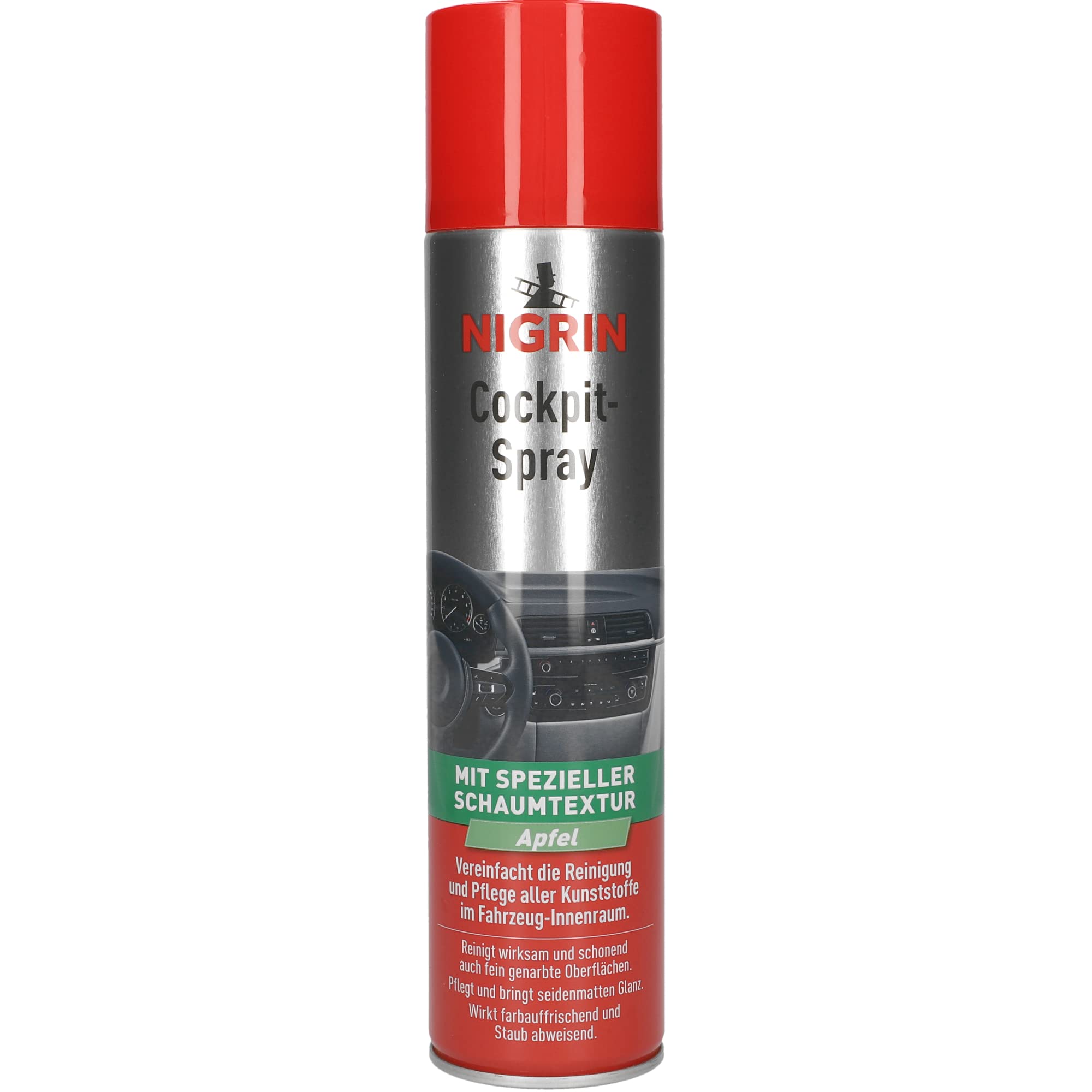 nigrin-cockpit-spray-cedar-musk-400-ml-cockpitpflege-mit-schaum-seidenmatt-finis image 6