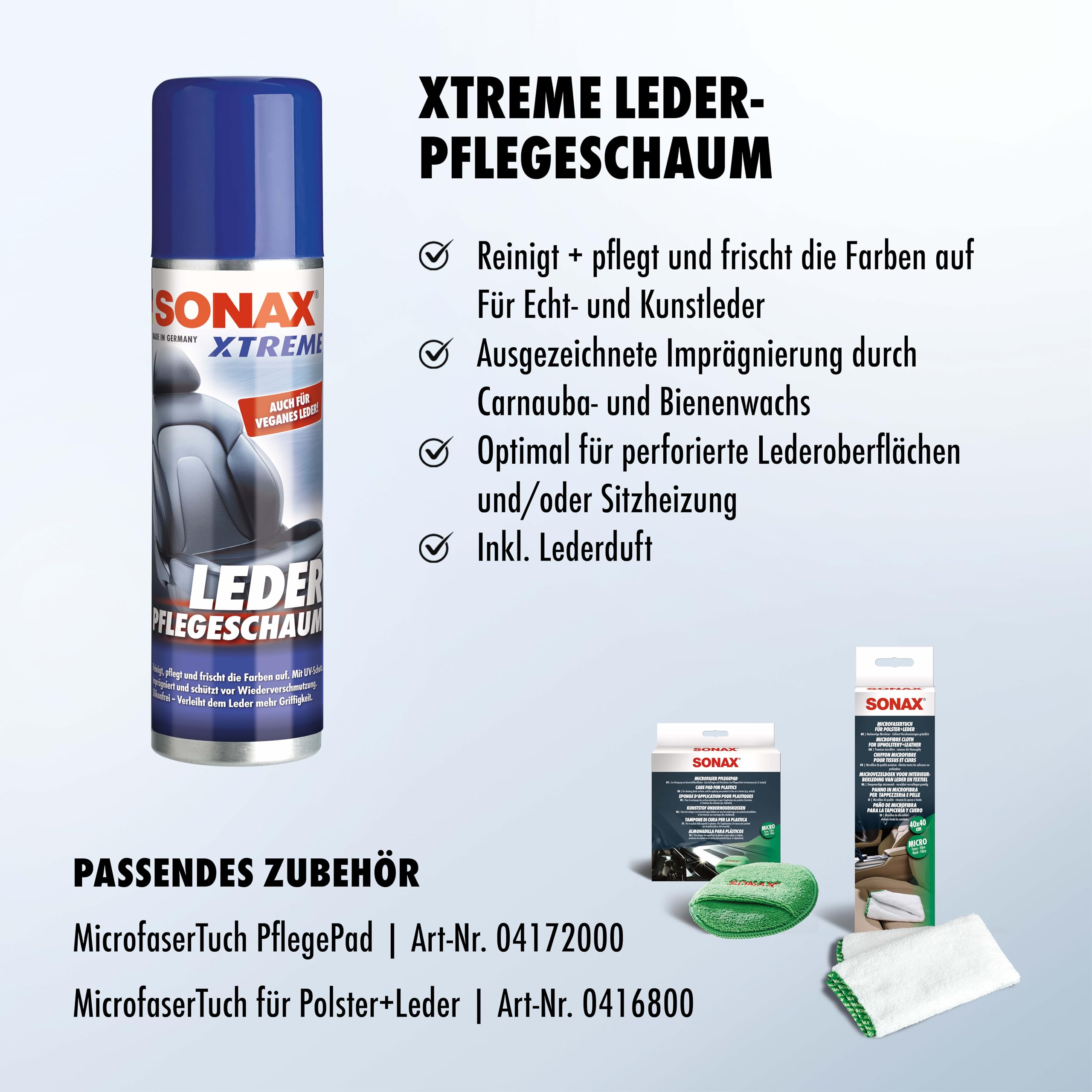 sonax-xtreme-lederpflegeschaum-250-ml image 2