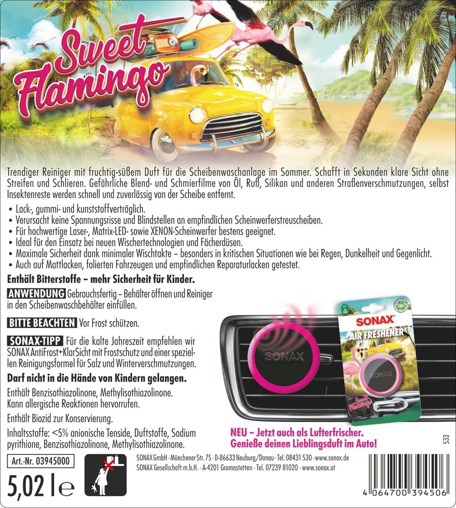 sonax-scheibenreiniger-gebrauchsfertig-sweet-flamingo-5-liter image 2