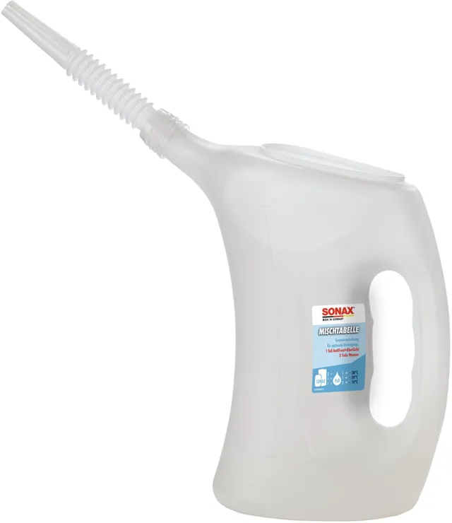 sonax-messbecher-2-liter-mit-flexiblem-schlauch-und-mischtabelle image 1