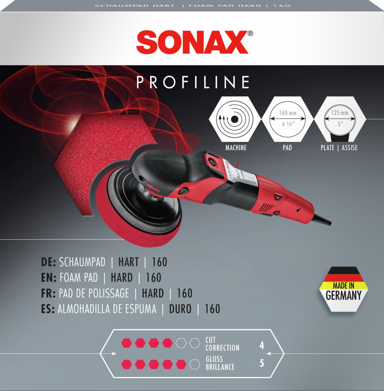 sonax-schaumpad-hart-160-mm-polierschwamm-zum-maschinellen-schleifpolieren image 2