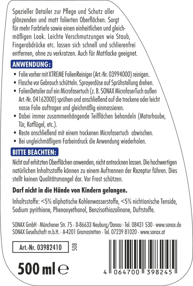sonax-xtreme-foliendetailer-f-r-folie-ppf-mattlack-500-ml image 2
