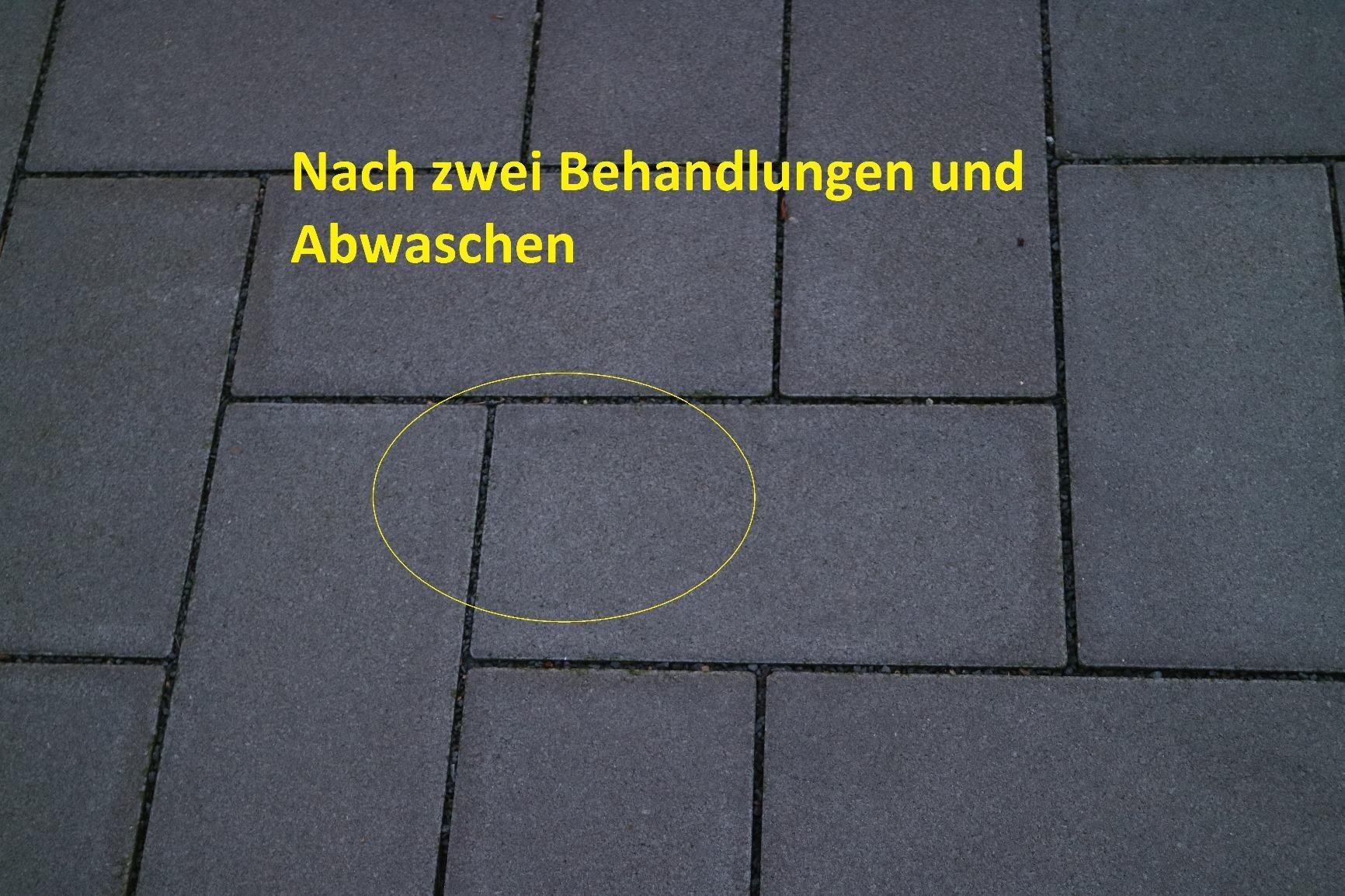 Ölfleck auf Pflaster weg