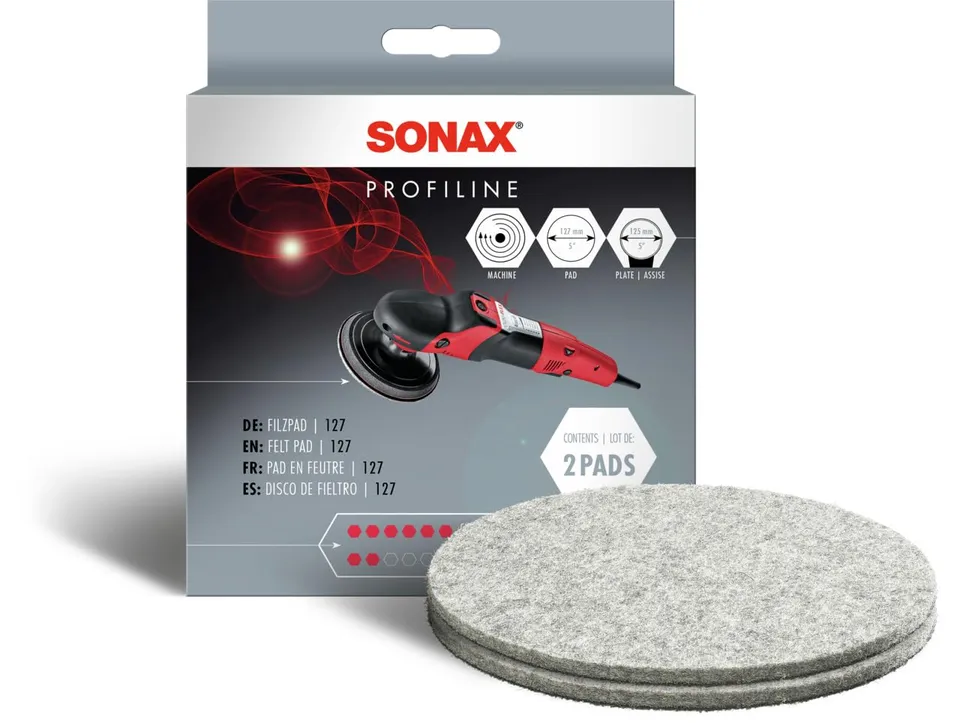 sonax-filzpad-127-mm-2-st-ck-f-r-exzenter-und-rotationspolierer image 1