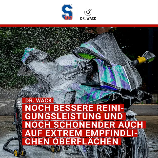dr-wack-s100-total-reiniger-plus-25-liter-motorrad-reiniger-mit-gel-formel image 1