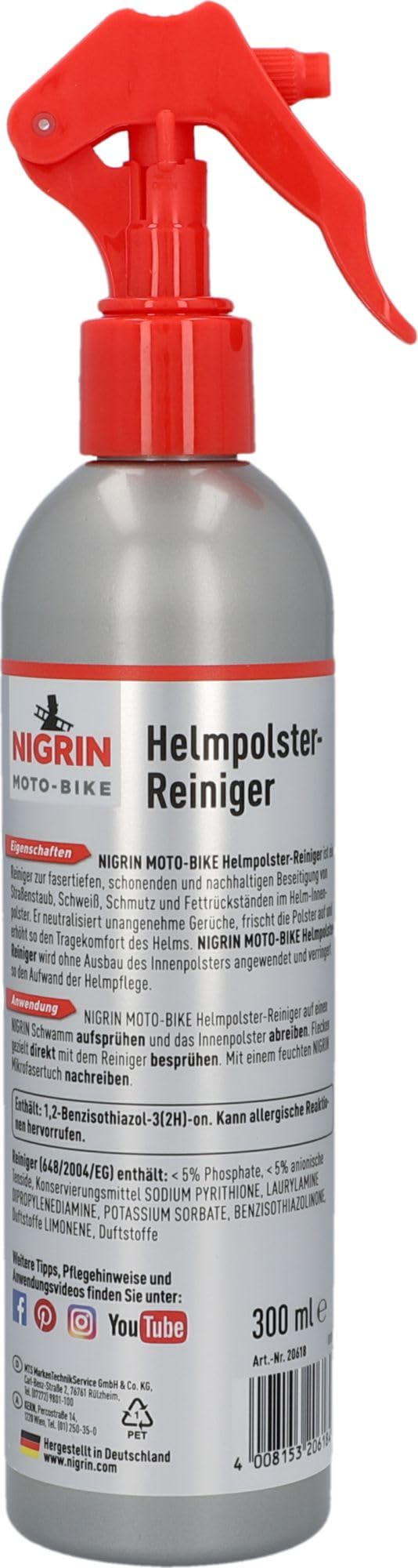 nigrin-moto-bike-helmpolster-reiniger-300-ml-ohne-ausbau image 7