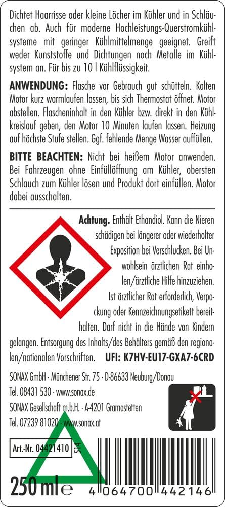 sonax-k-hlerdichtung-250-ml-k-hlerdichtmittel-f-r-k-hler-und-schl-uche image 2