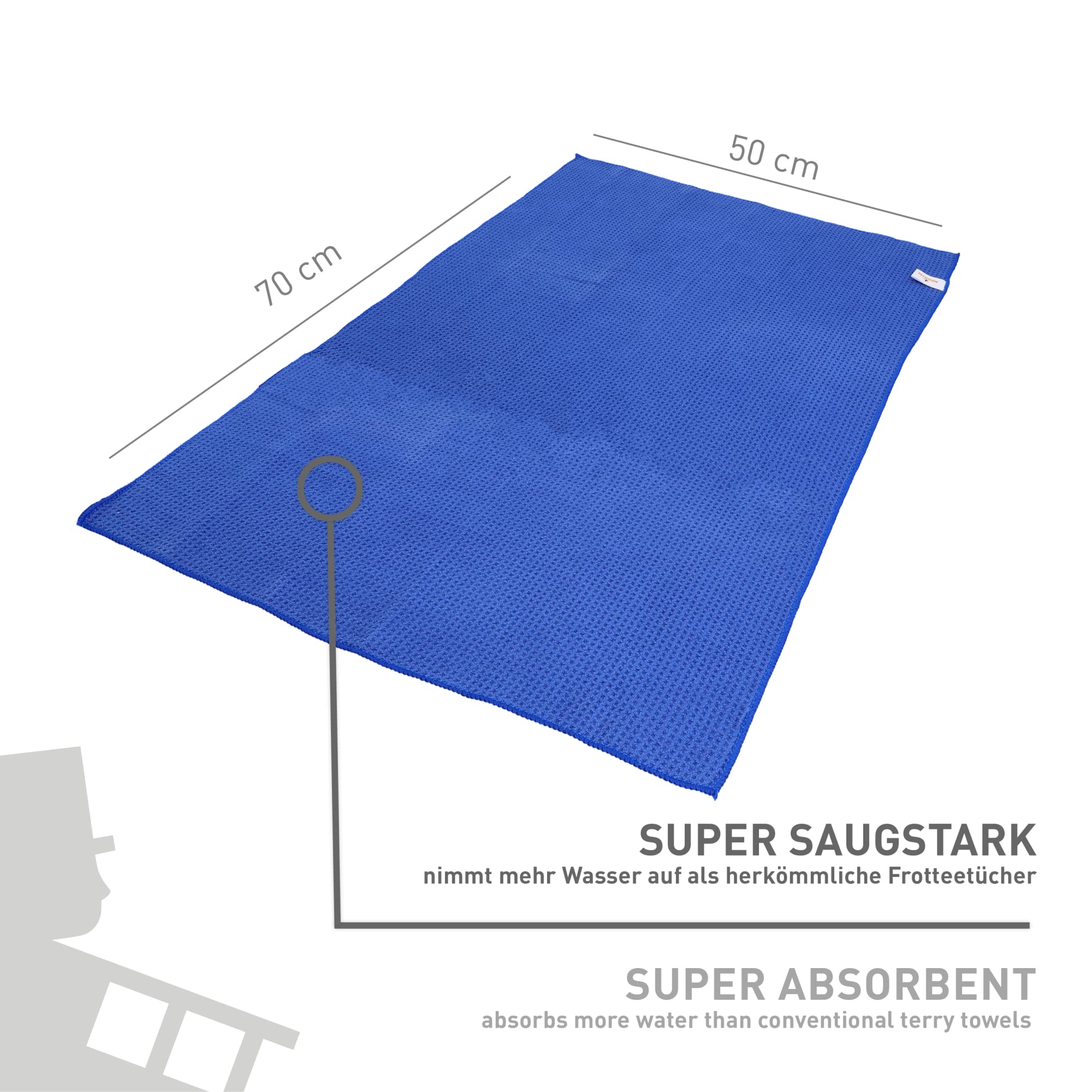nigrin-super-trockentuch-70x50-cm-380-gsm-fusselfreies-mikrofaser-auto-trockentu image 3