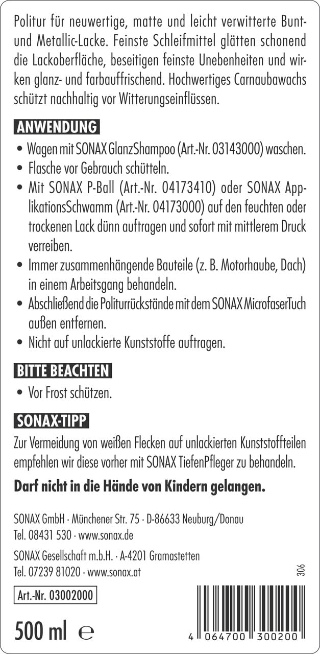 sonax-autopolitur-500-ml-mit-carnaubawachs image 2