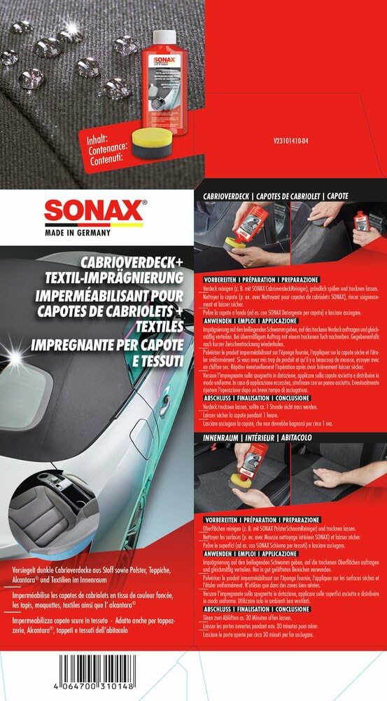 sonax-cabrioverdeck-textil-impr-gnierung-250-ml-schutz-farbauffrischung image 2
