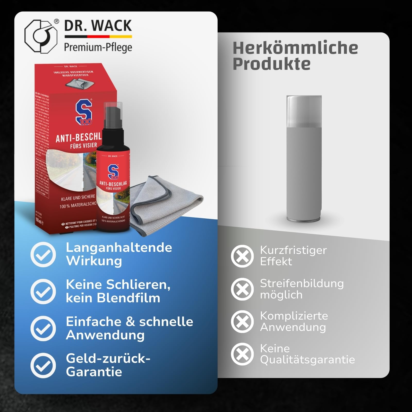 dr-wack-s100-anti-beschlag-spray-100-ml-inkl-mikrofasertuch-visier-brillen-schut image 6