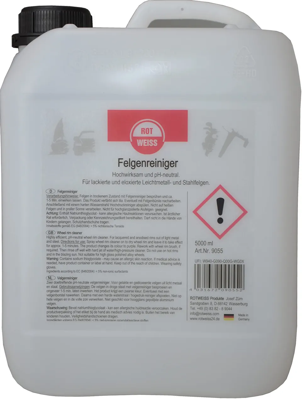 rotweiss-9055-felgenreiniger-ph-neutral-5-l image 1