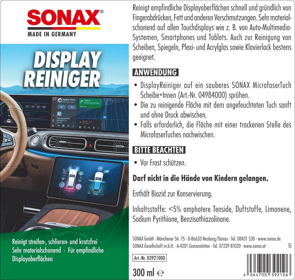 sonax-displayreiniger-300-ml-f-r-touchdisplay-glas-und-klavierlack image 2