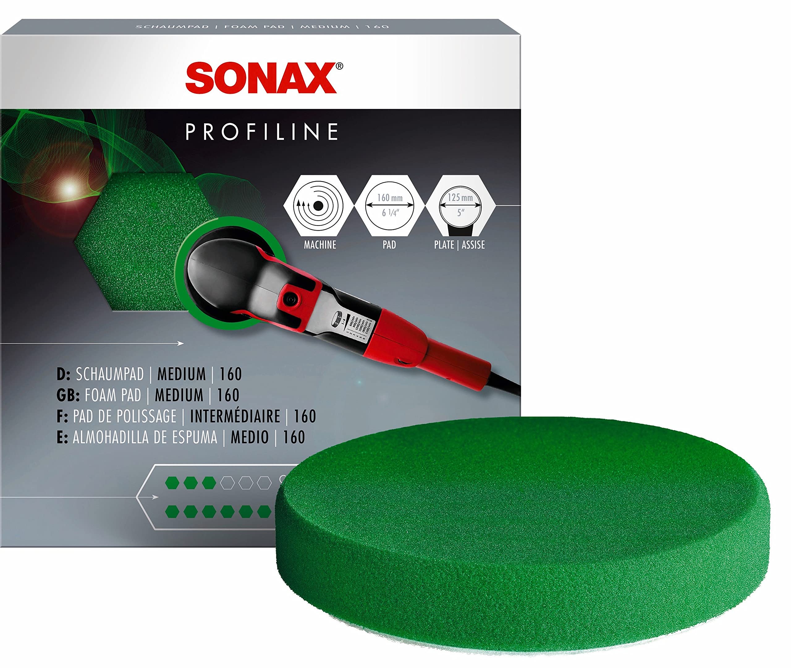 sonax-schaumpad-medium-160-mm-mittelharter-polierschwamm-mit-klett image 1