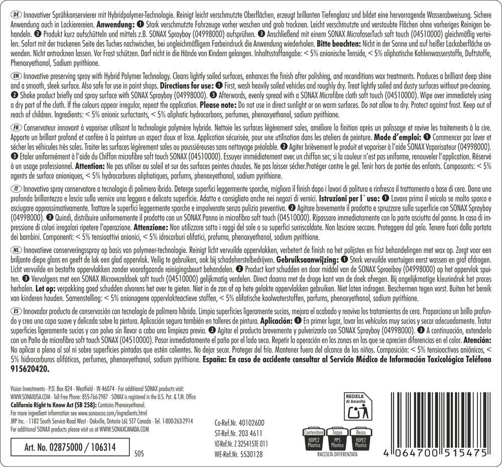 sonax-profiline-brilliantshine-detailer-5-liter-spr-hversiegelung image 2