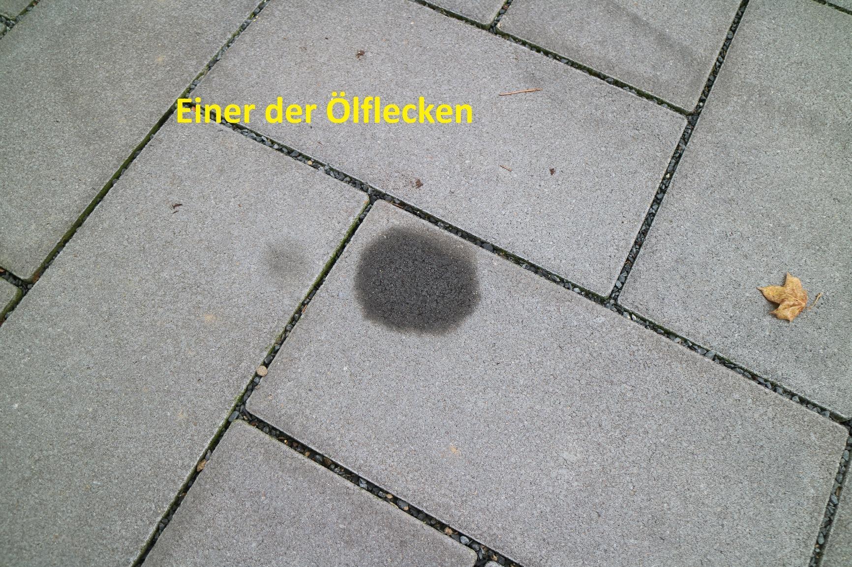 Motorölspur beseitigt
