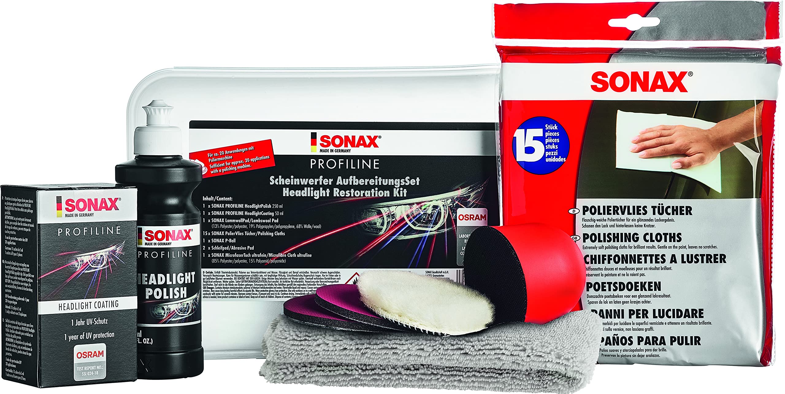 sonax-profiline-scheinwerferaufbereitungsset-325-ml-f-r-20-anwendungen image 1