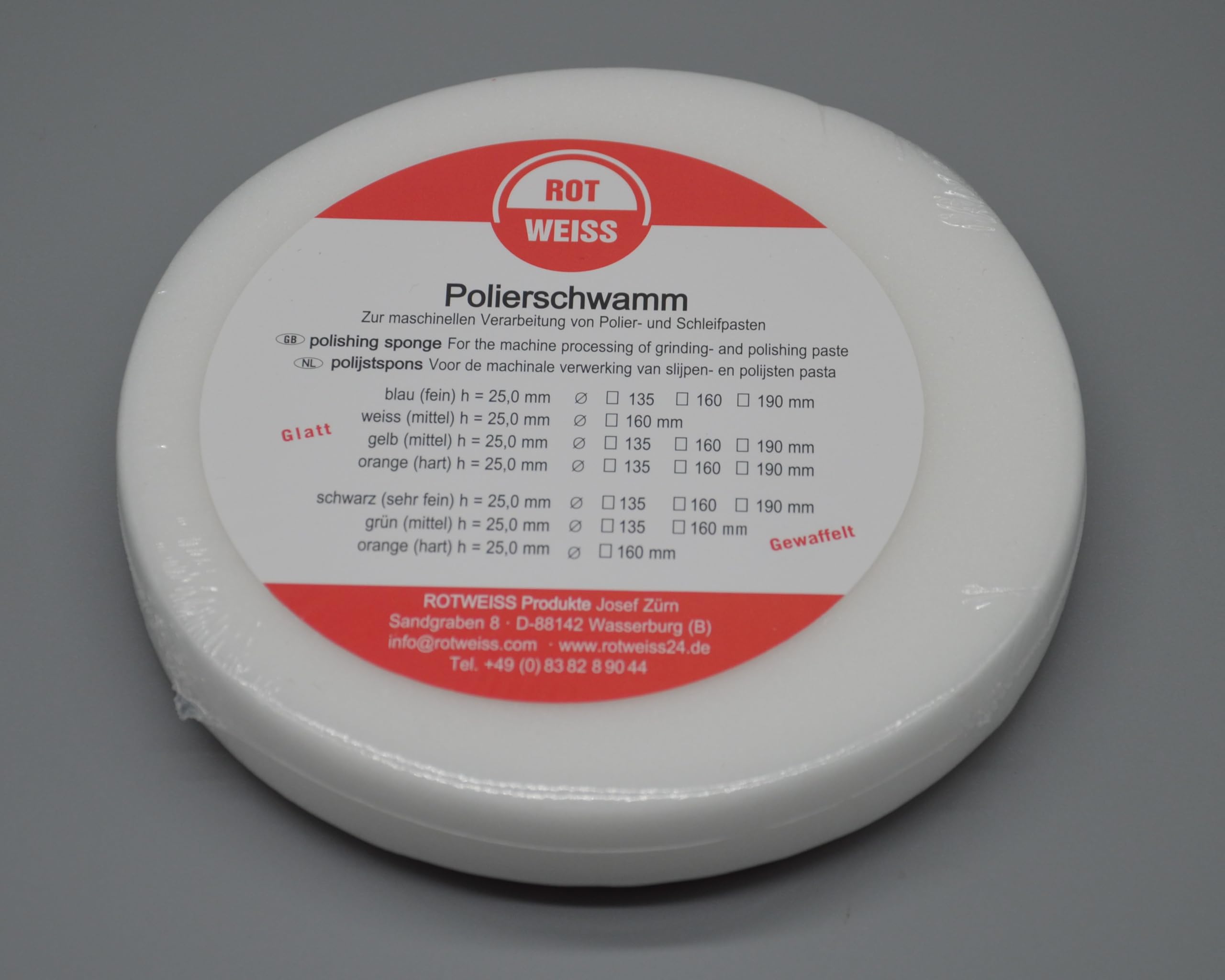 rotweiss-8200-polierschwamm-160-mm-wei-mittel image 2