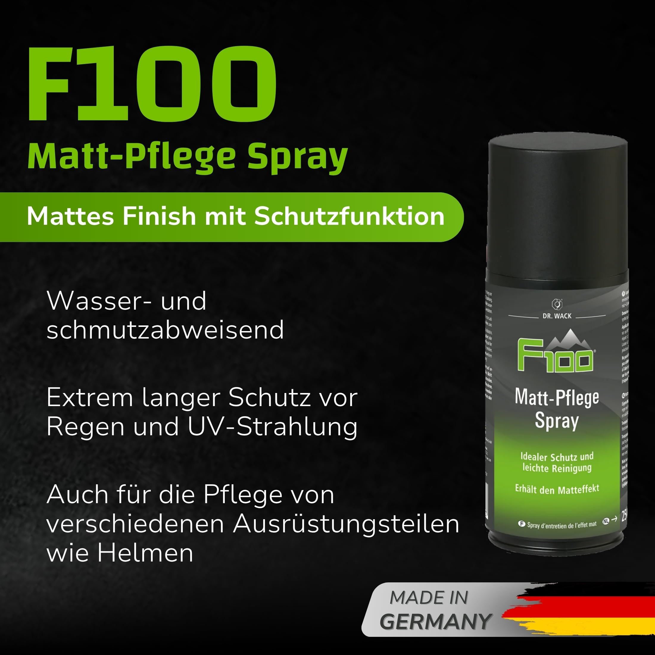 dr-wack-f100-matt-pflege-spray-250-ml-fahrrad-lackspray image 2