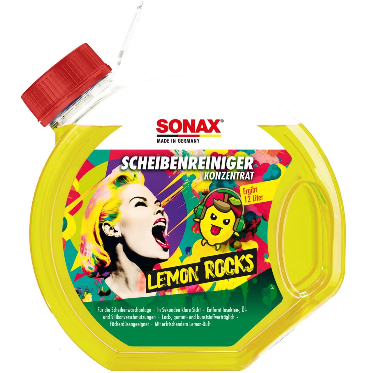 sonax-scheibenreiniger-konzentrat-lemon-rocks-scheibenreiniger-konzentrat-3-lite image 1