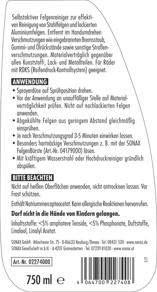 sonax-felgenstar-felgenreiniger-750-ml-s-urefrei image 2