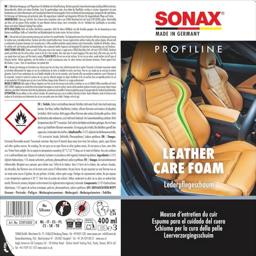 sonax-profiline-leathercare-foam-glattleder-pflegeschaum-400-ml image 7