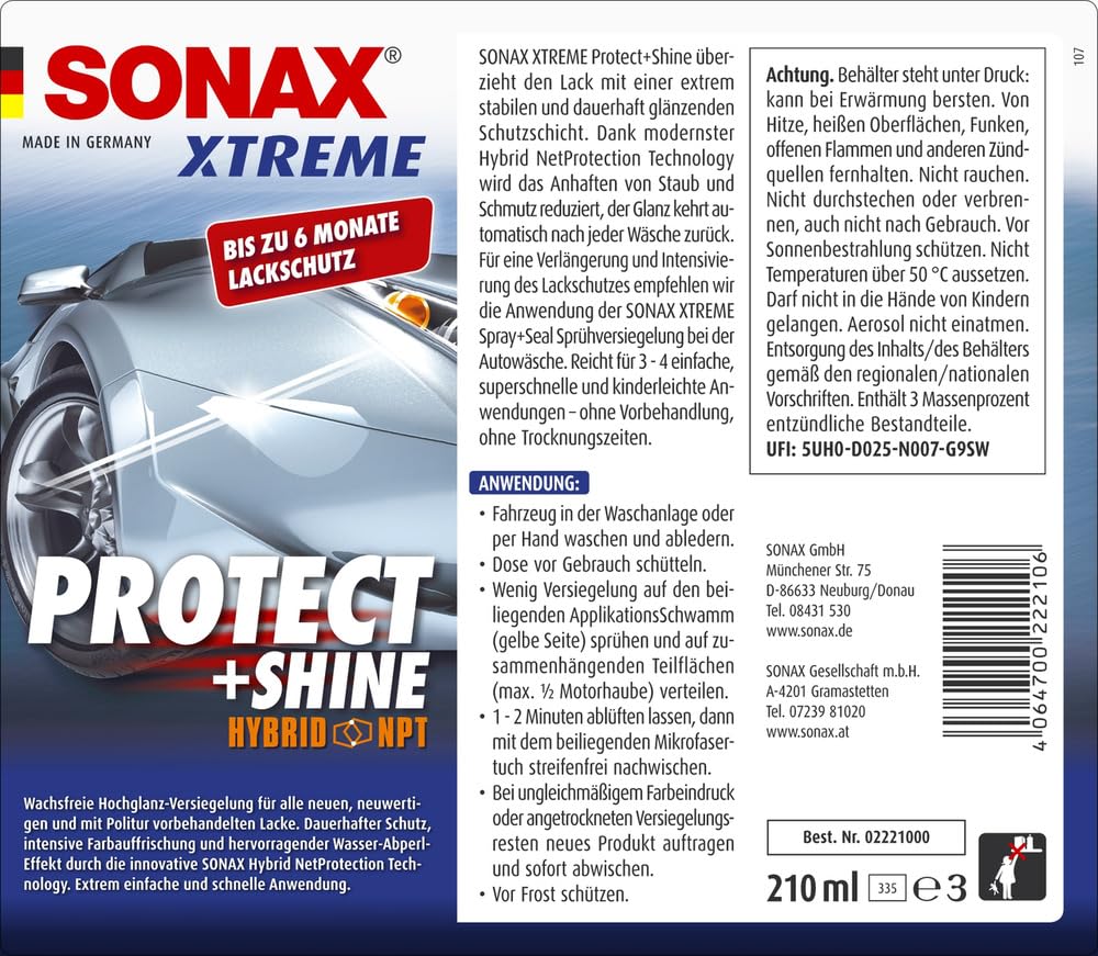 sonax-xtreme-protect-shine-hochglanz-versiegelung-210-ml image 2