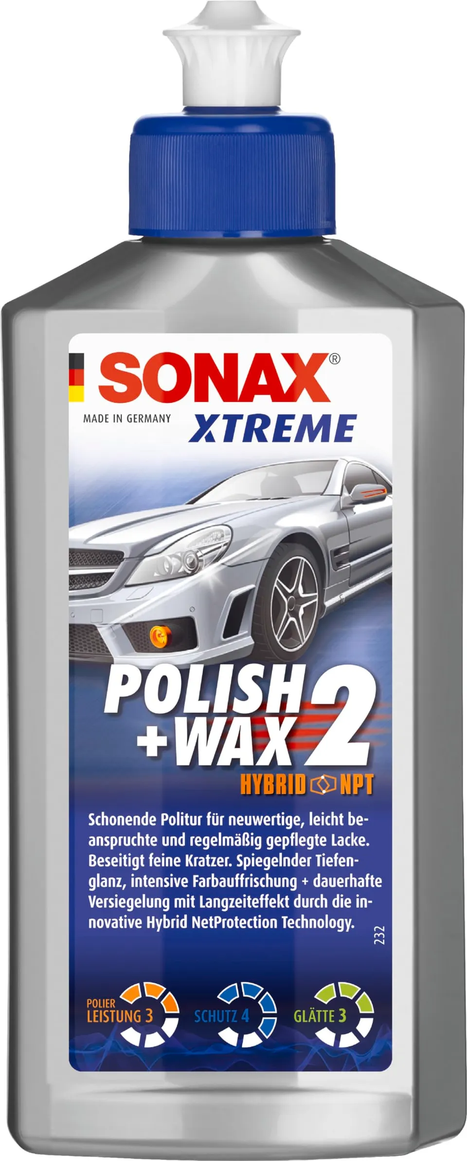 sonax-xtreme-polish-wax-2-hybrid-npt-250-ml-lackpolitur-mit-versiegelung image 1