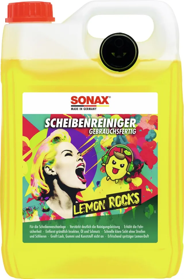 sonax-scheibenreiniger-gebrauchsfertig-lemon-rocks-5-liter image 1
