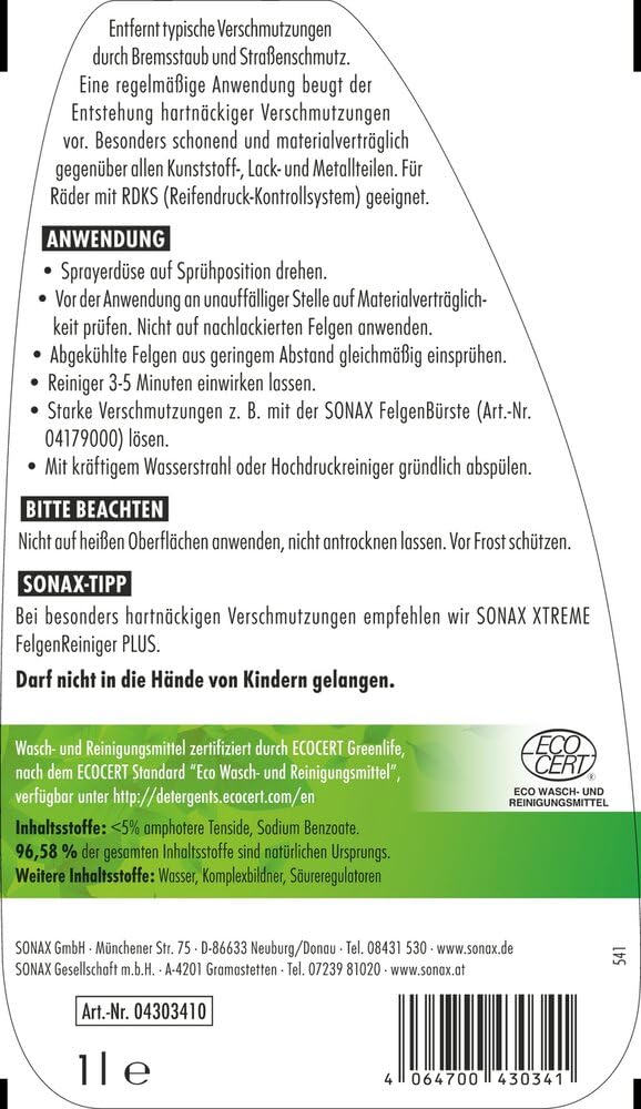 sonax-felgenreiniger-1-liter-felgenreiniger-f-r-stahl-und-leichtmetallfelgen image 2