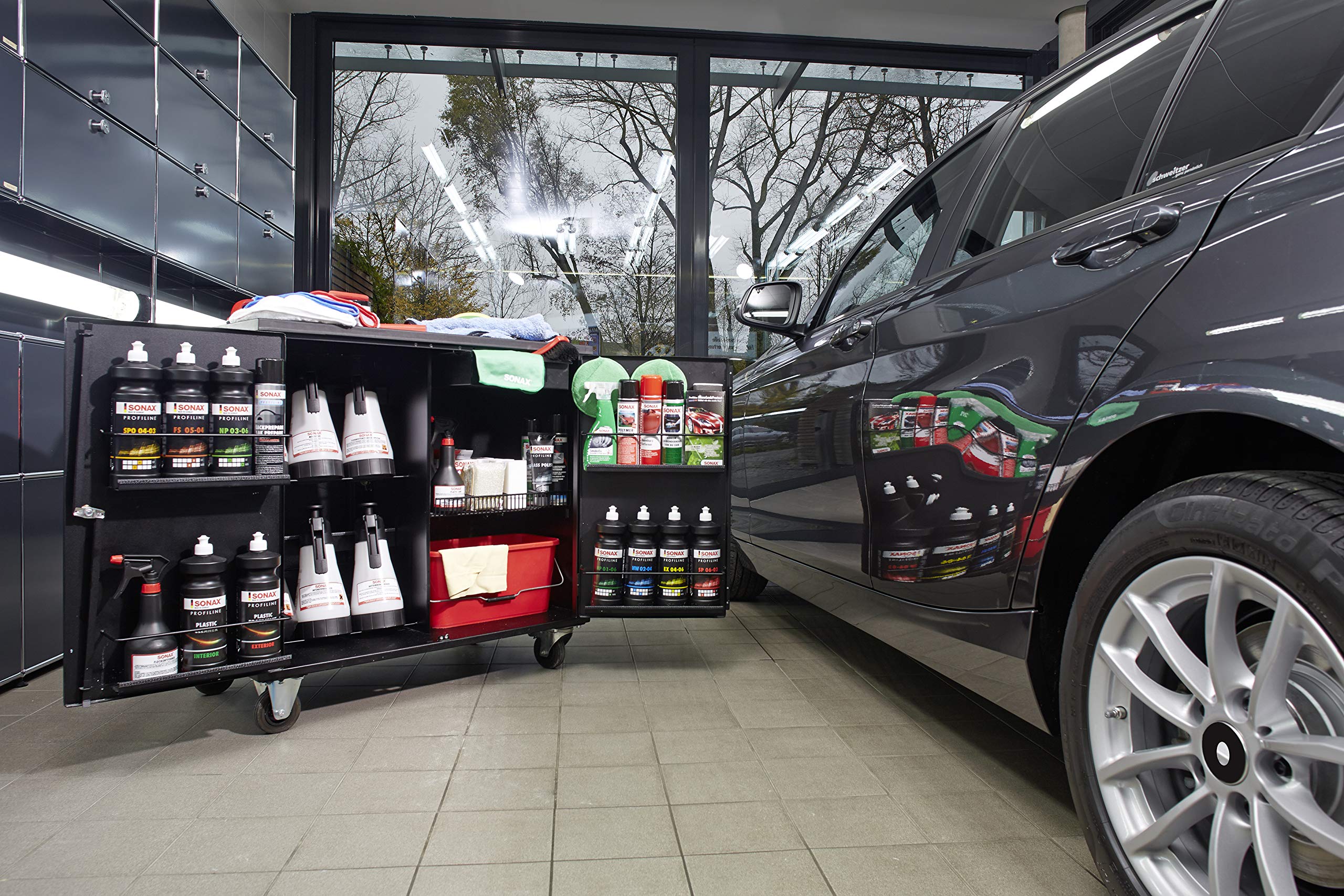 sonax-pfa-wagen-schwarz-leer-art-05005000-werkstattwagen-auf-rollen image 3