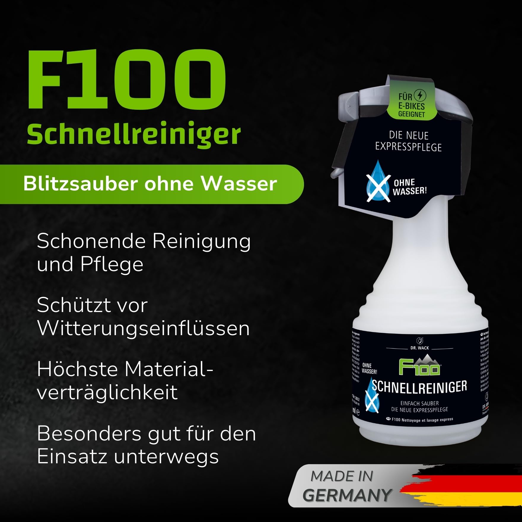 dr-wack-f100-schnellreiniger-500-ml-wasserlose-fahrradreinigung-spray image 2