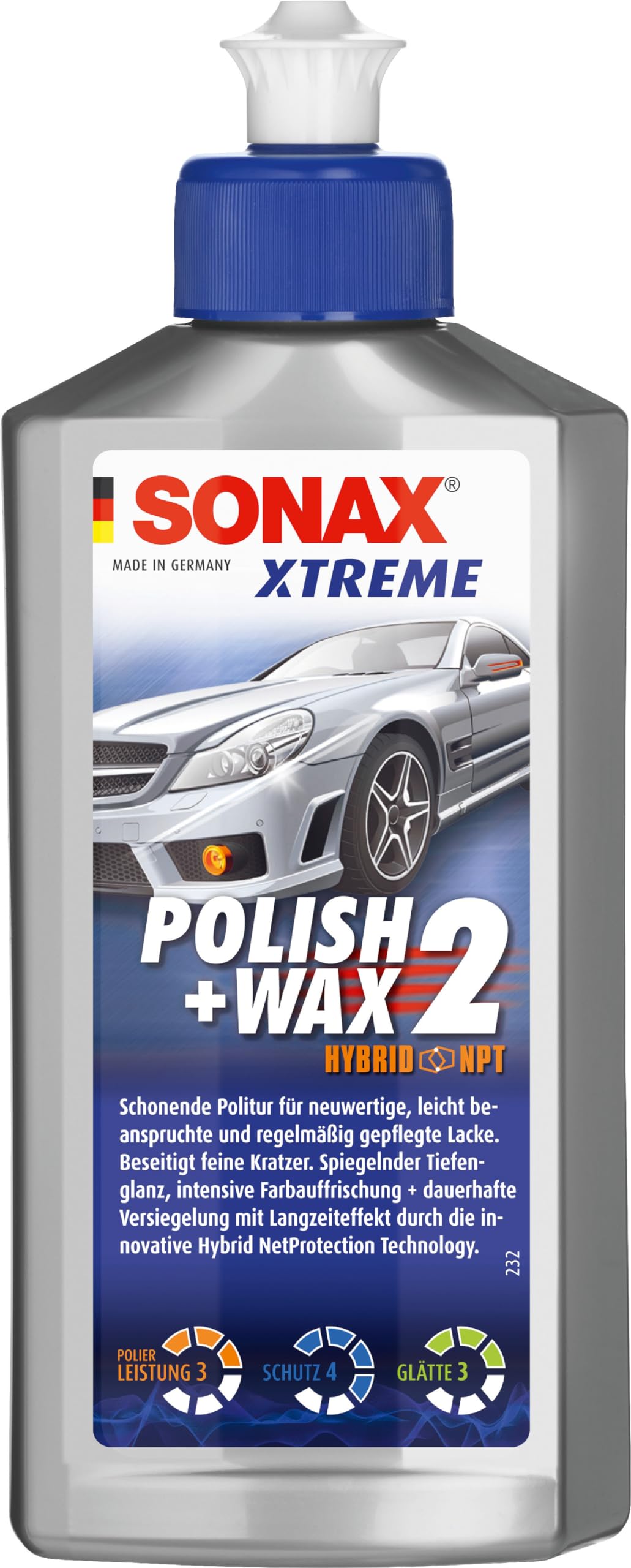 sonax-xtreme-polish-wax-2-hybrid-npt-250-ml-lackpolitur-mit-versiegelung image 1