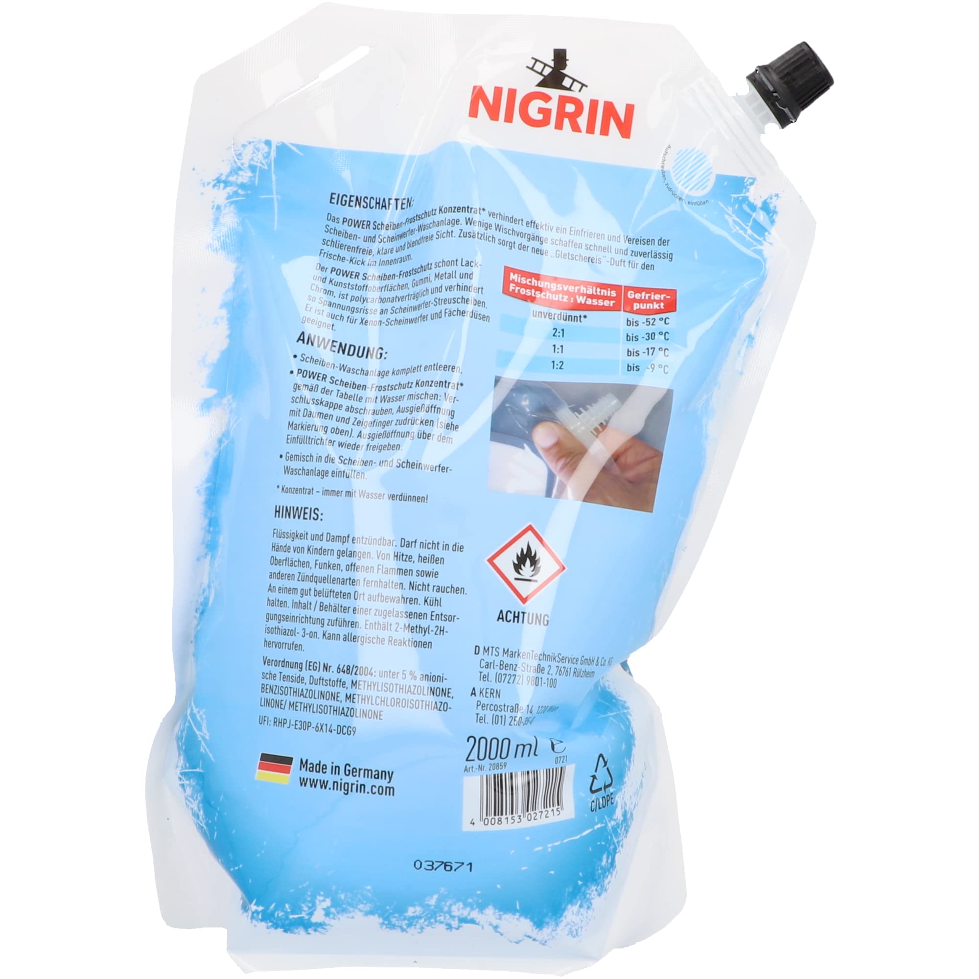 nigrin-power-scheiben-frostschutz-konzentrat-2-liter-bis-52-c image 2