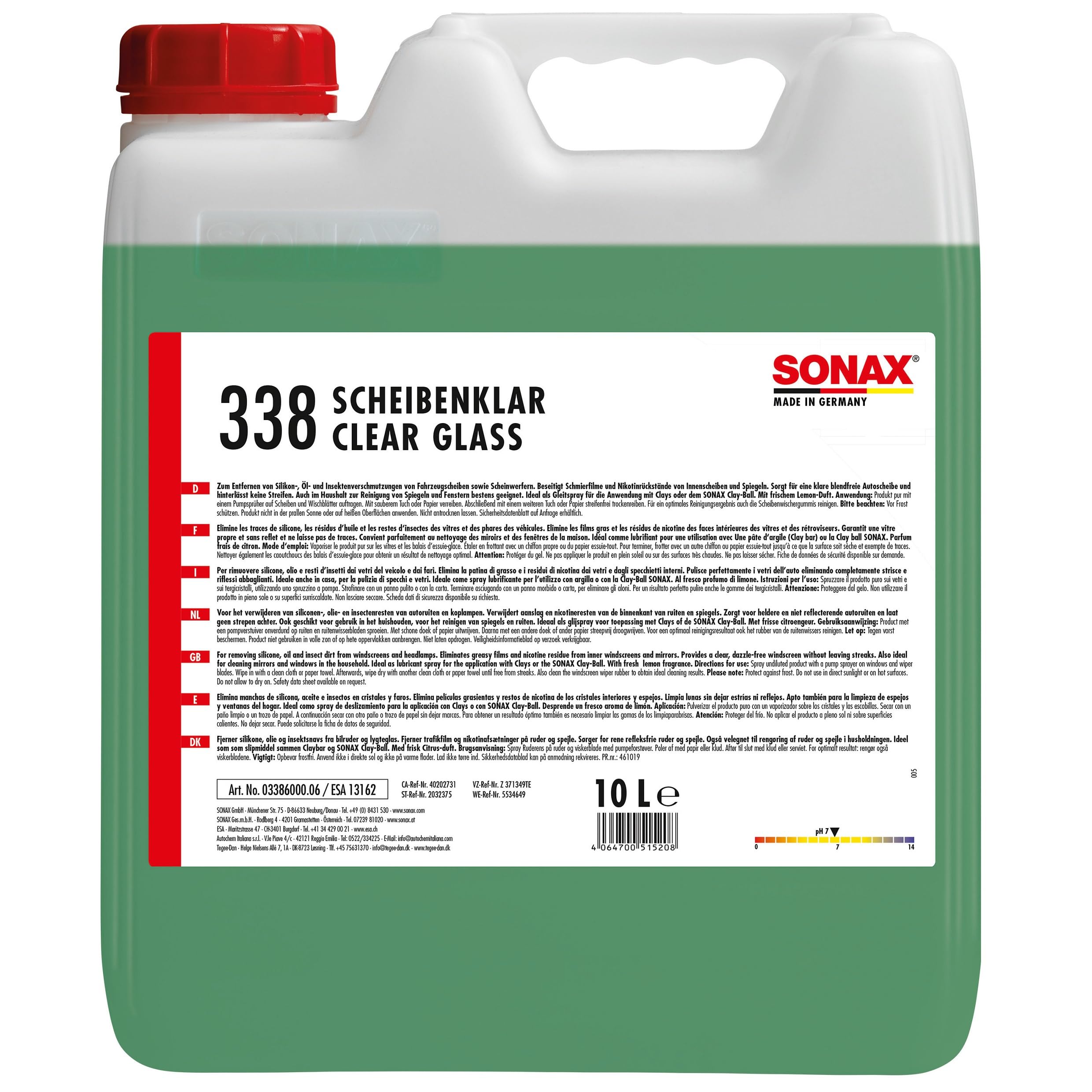 sonax-scheibenklar-10-liter-glasreiniger-konzentrat-kanister image 1