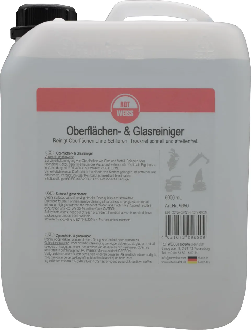rotweiss-9650-oberfl-chen-glasreiniger-5-l image 1