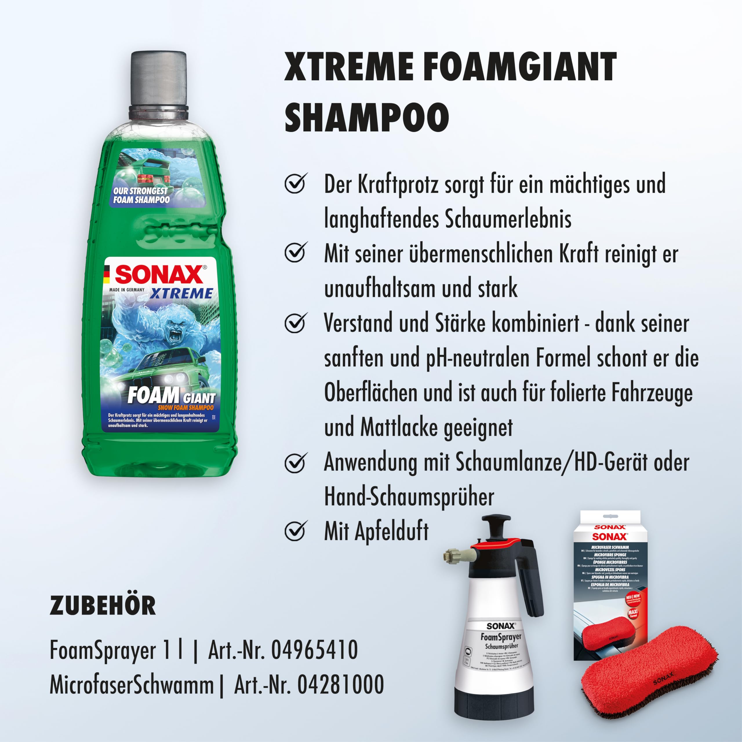 sonax-xtreme-foam-giant-ph-neutraler-snow-foam-autoshampoo-1-liter image 5