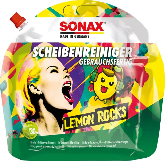 sonax-scheibenreiniger-gebrauchsfertig-lemon-rocks-sommer-scheibenreiniger-3-lit image 1