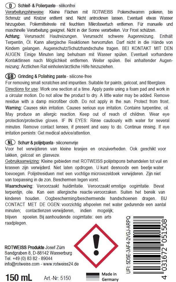 rotweiss-5150-schleif-und-polierpaste-150-ml-f-r-lack-metall-gfk-und-kunststoff image 4