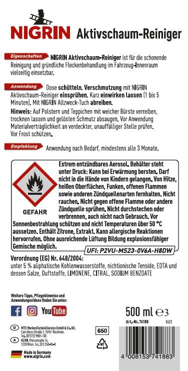 nigrin-aktivschaum-reiniger-bioenzym-insektenentferner-gel-formel-500-ml-gr-n image 6