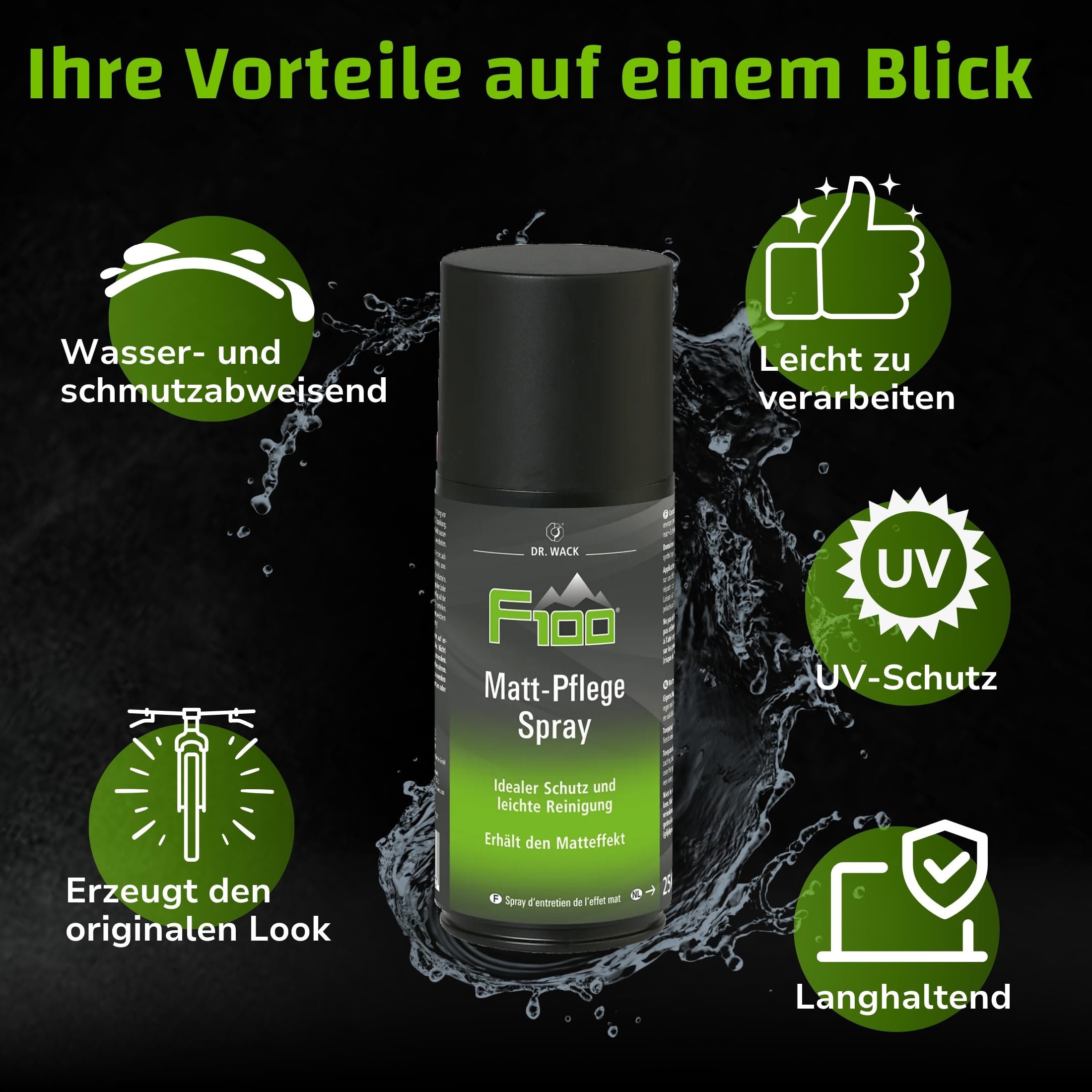 dr-wack-f100-matt-pflege-spray-250-ml-fahrrad-lackspray image 4