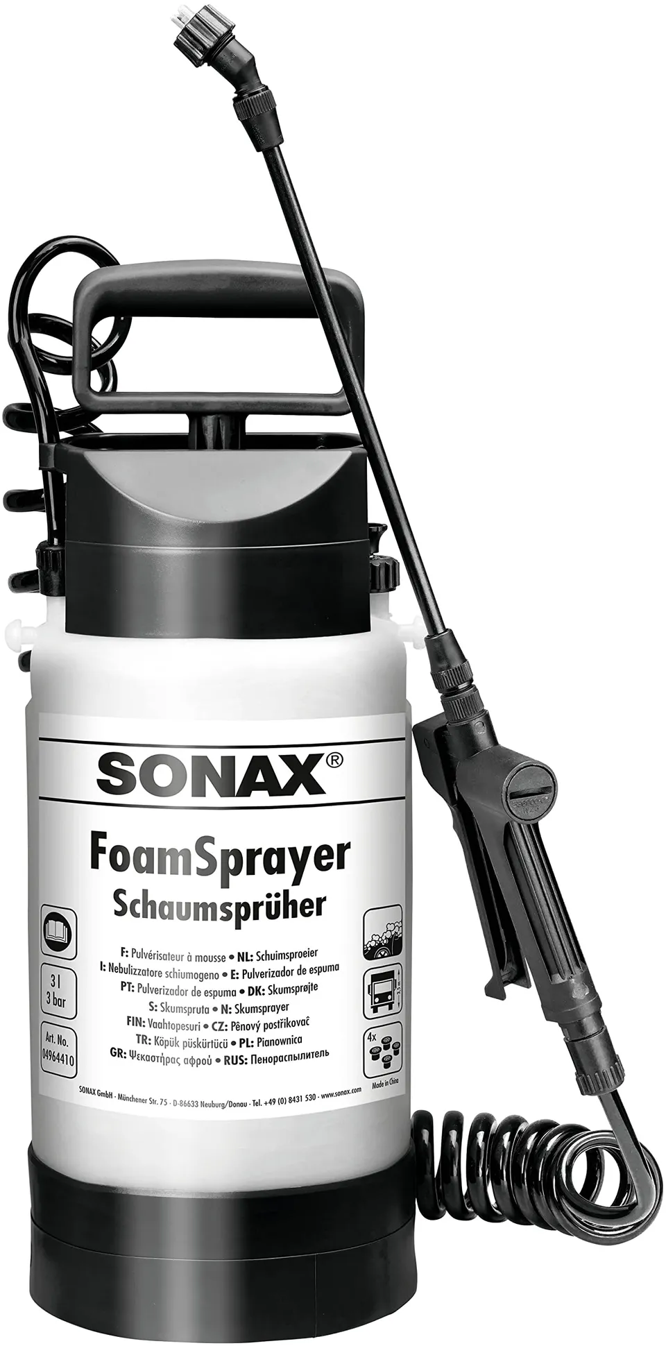 sonax-foamsprayer-druckspr-her-3-liter-mit-2-m-spiralschlauch image 1