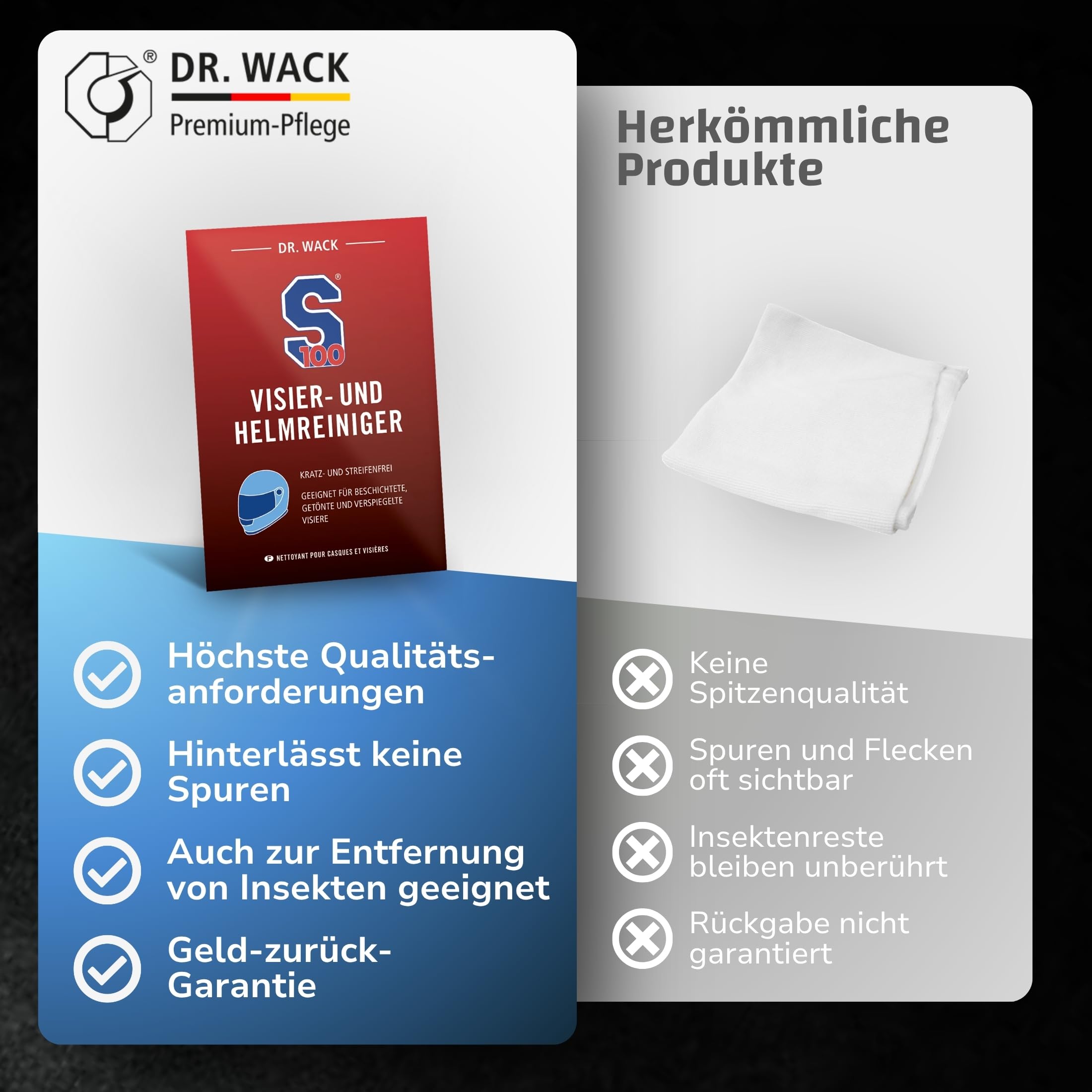 dr-wack-s100-visier-helmreiniger-tuch-nass-trockentuch-f-r-motorradhelm image 5