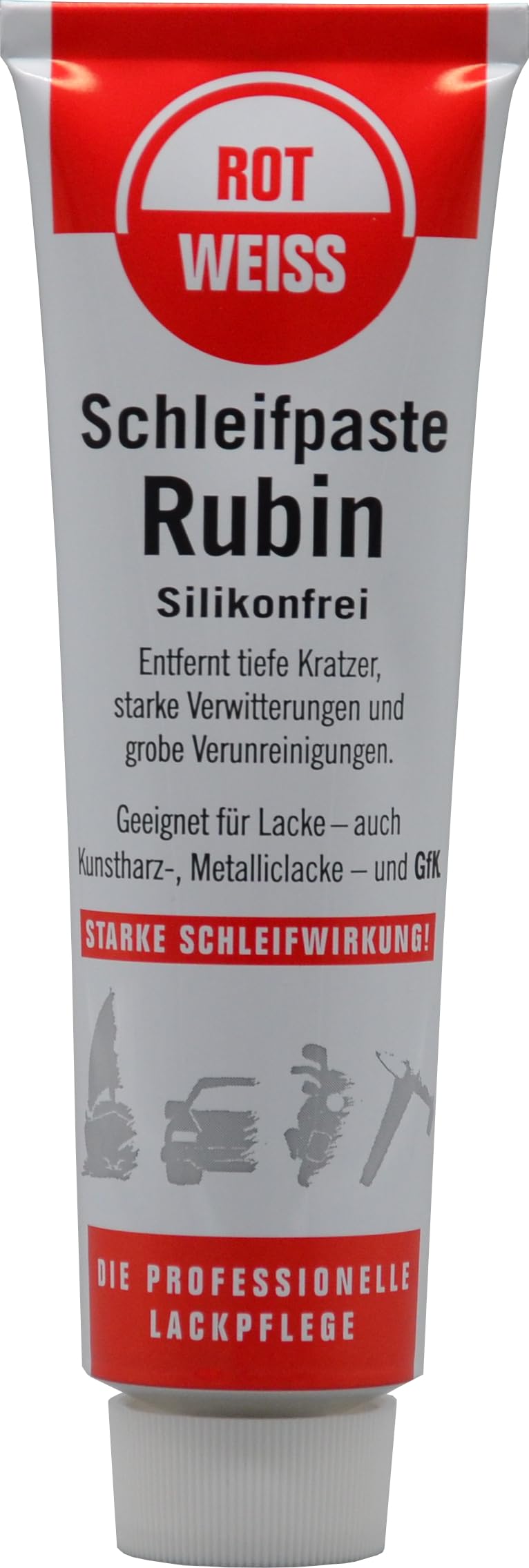 rotweiss-3300-schleifpaste-rubin-100-ml-f-r-lack-und-metall image 1