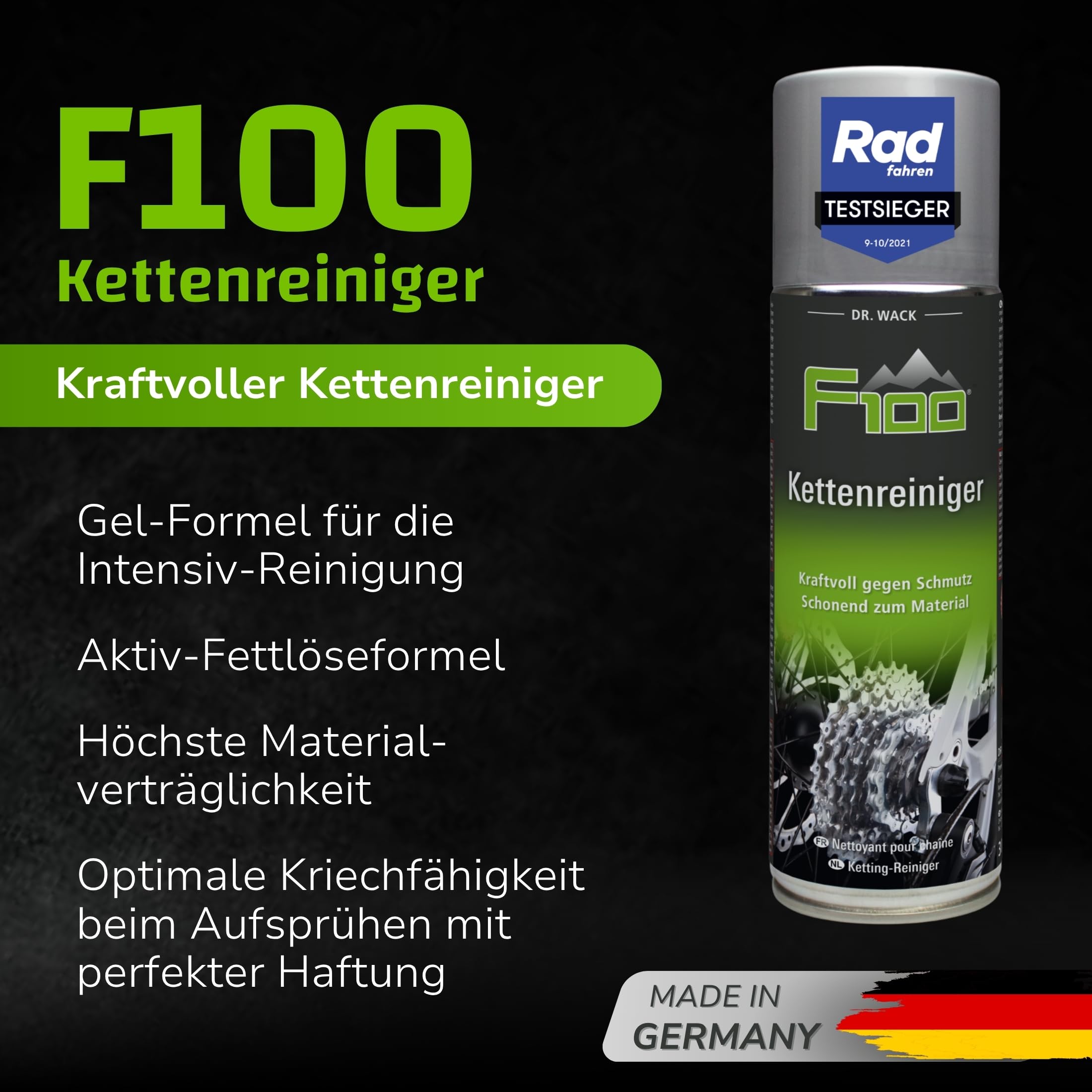 dr-wack-f100-kettenreiniger-spray-300-ml-f-r-alle-fahrradketten image 2