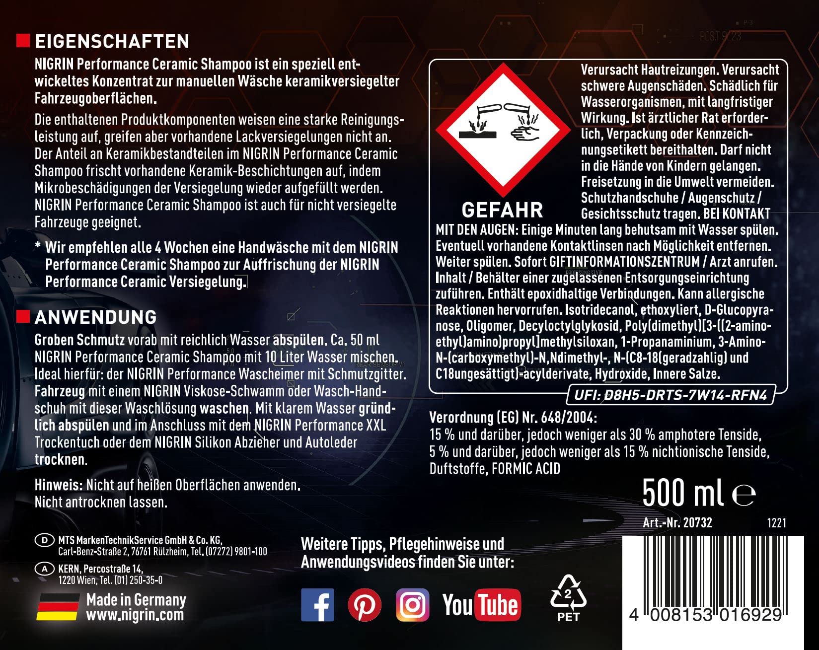 nigrin-performance-ceramic-shampoo-autoshampoo-500-ml image 2