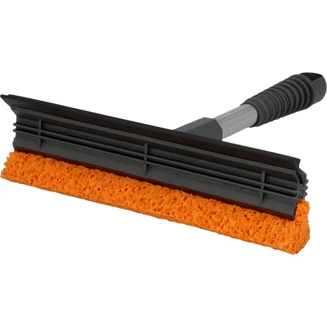nigrin-scheibenreiniger-mit-abziehlippe-und-gummischwamm-25-cm-grau image 1