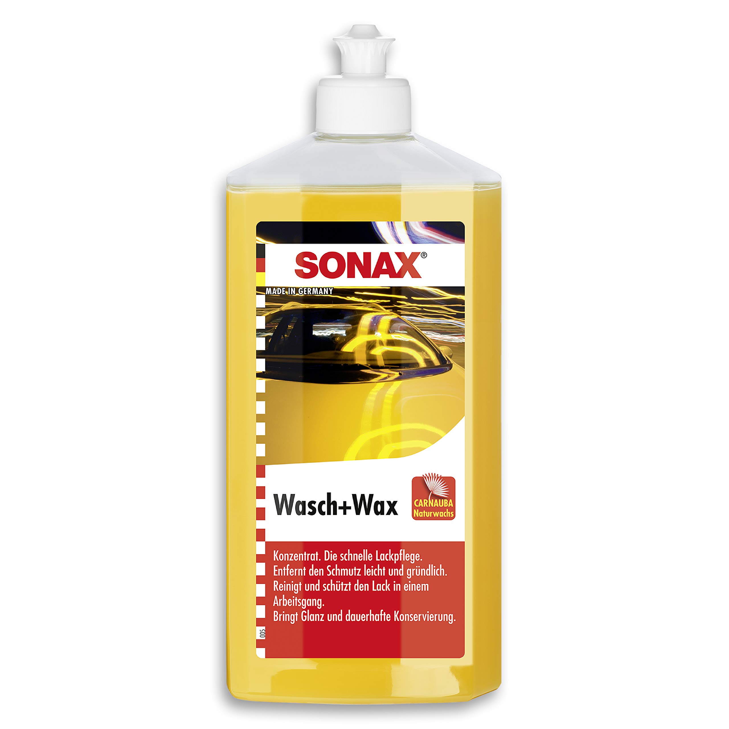 sonax-wasch-wax-500-ml-autoshampoo-mit-carnauba-wachs image 1